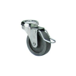 RUEDA GIRATORIA PLASTICO GRIS 60 MM. 2-1495