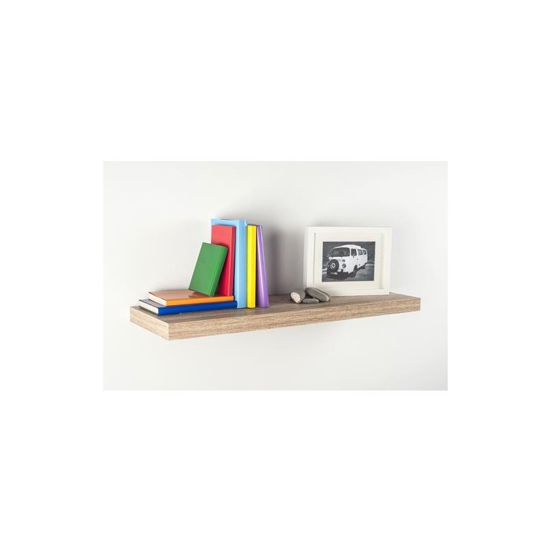 ESTANTERIA RECTANG. ROBLE BLANCO 60X25 1,8 CM