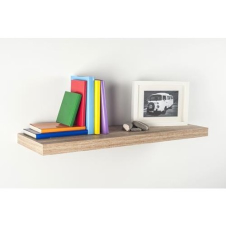 ESTANTERIA RECTANG. ROBLE BLANCO 80X25 1,8 CM