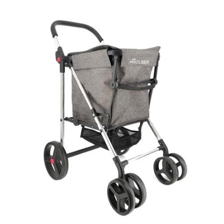CARRO COMPRA BASKET TWEED 4B GRIS 58L BAS007