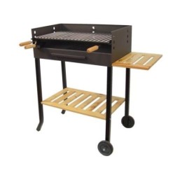 BARBACOA PARRILLA INOX CON RUEDAS 71450
