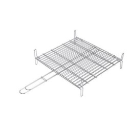 PARRILLA DOBLE INOX. 18/8 30X35CM. 2680