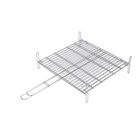 PARRILLA DOBLE INOX. 18/8 35X40CM. 2682