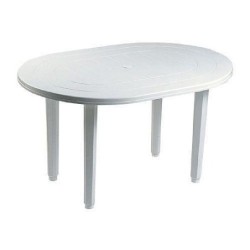 MESA JARDIN OVALADA 130X90CM.  4020