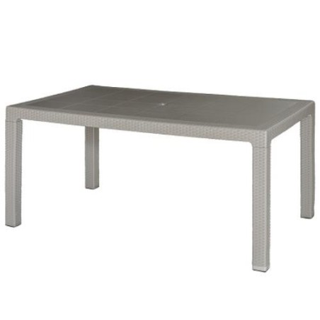 MESA ELEGANTE RATAN TAUPE 150X90X72 CM 4090-02
