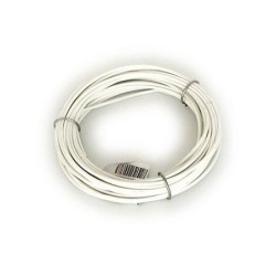 ALAMBRE TENDEDERO PLASTICO BLANCO ROLLO 20 M.