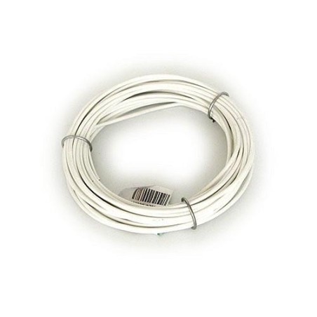 ALAMBRE TENDEDERO PLASTICO BLANCO ROLLO 20 M.