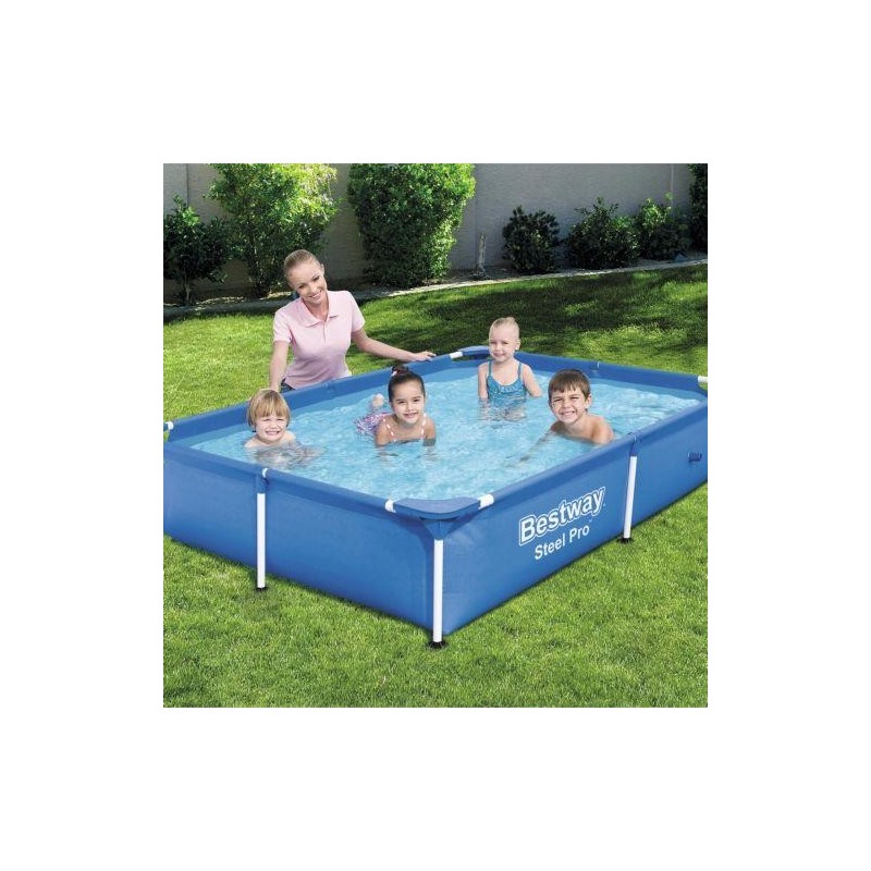PISCINA INFANTIL RECTANGULAR STEEL PRO BESTWAY