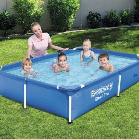 PISCINA INFANTIL RECTANGULAR STEEL PRO BESTWAY