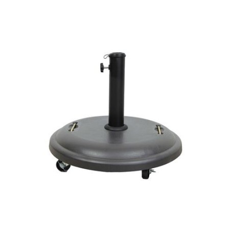 PIE PARASOL 25KG. HORMIGON CON RUEDAS ANTRACITA