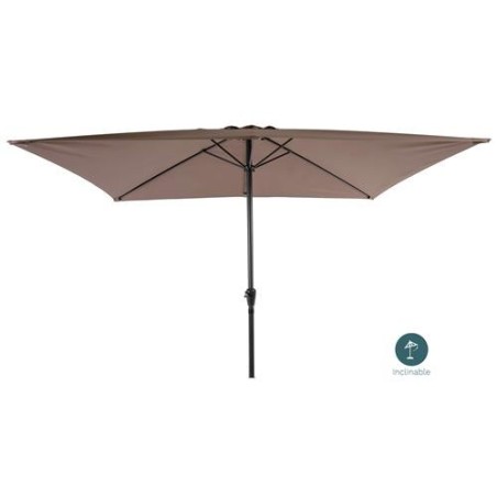 PARASOL ALUMINIO 2X3M. MARRON  PAREDE070