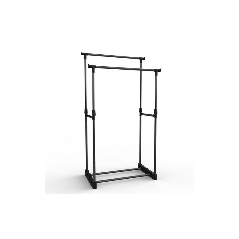 PERCHERO DOBLE NEGRO 77X39X157CM 7HOUSE 80431