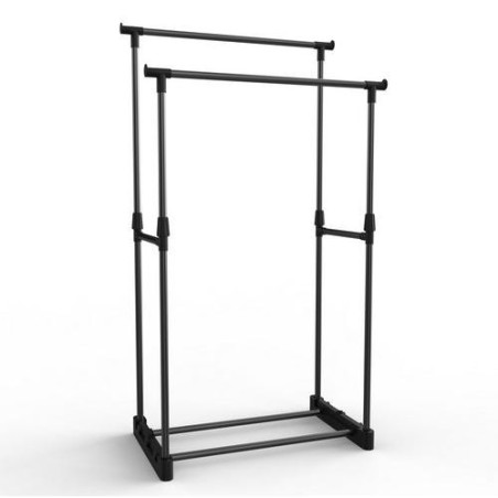 PERCHERO DOBLE NEGRO 77X39X157CM 7HOUSE 80431