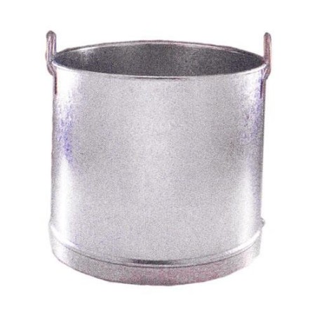 CUBO RECTO GALVANIZADO 2 ASAS LATERALES 18 60 L.