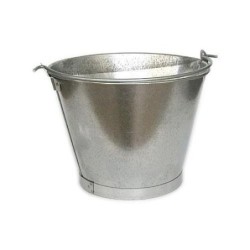 CUBO CONICO 14 L. GALVANIZADO 14