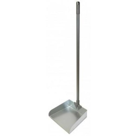 RECOGEDOR METALICO GALVANIZADO CON MANGO 6102