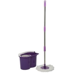 FREGONA + CUBO ESCURRIDOR MORADO 900MO