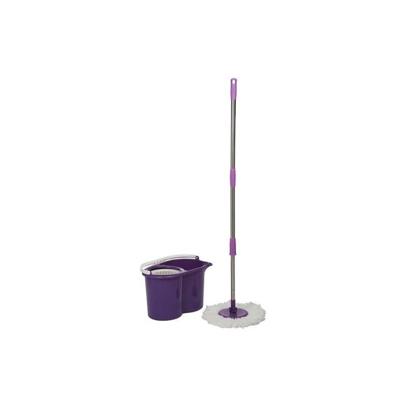 FREGONA + CUBO ESCURRIDOR MORADO 900MO