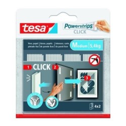 TIRAS CUELGA CUADROS POWERSTRIPS CLICK 4X2 MEDIANA