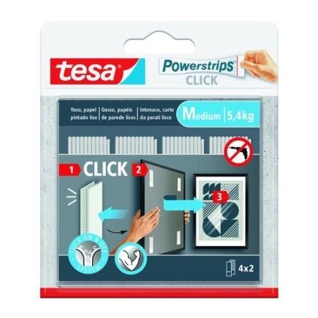 TIRAS CUELGA CUADROS POWERSTRIPS CLICK 4X2 MEDIANA