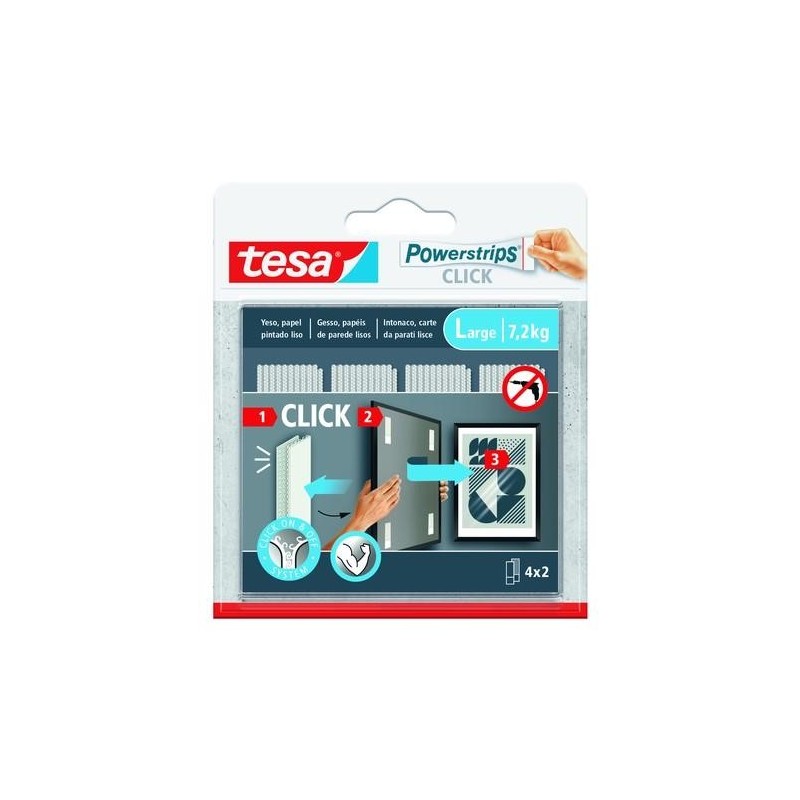 TIRAS CUELGA CUADROS POWERSTRIPS CLICK 4X2 GRANDE
