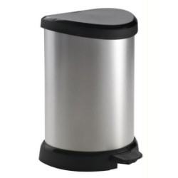 CUBO 20 L. CON PEDAL DECOBIN PLATA 220959