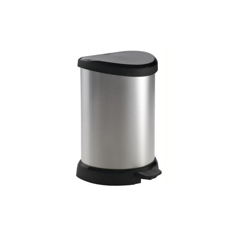 CUBO 20 L. CON PEDAL DECOBIN PLATA 220959