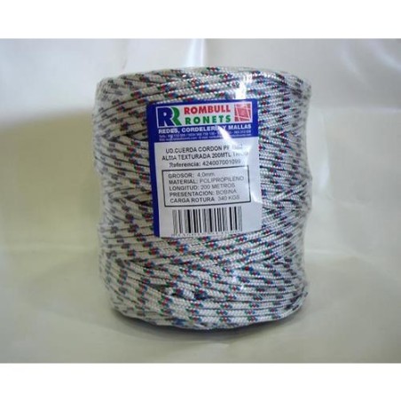 CUERDA TRENZADA ALMA PP. 4 MM. TRICO 200 M.