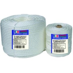 CUERDA CABLEADA PP. 4 CABOS 14 MM. BCO.100 M.