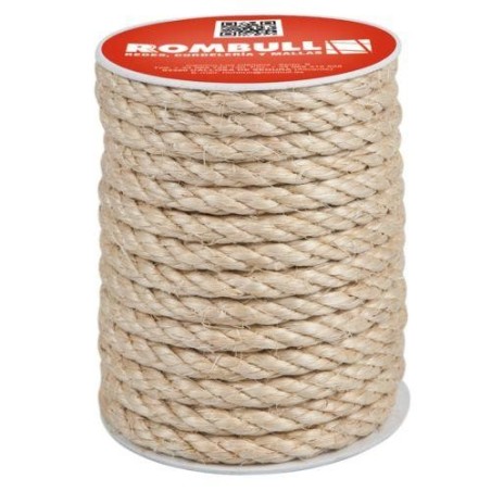 CUERDA CABLEADA SISAL 4 CABOS 12 MM. 25M.