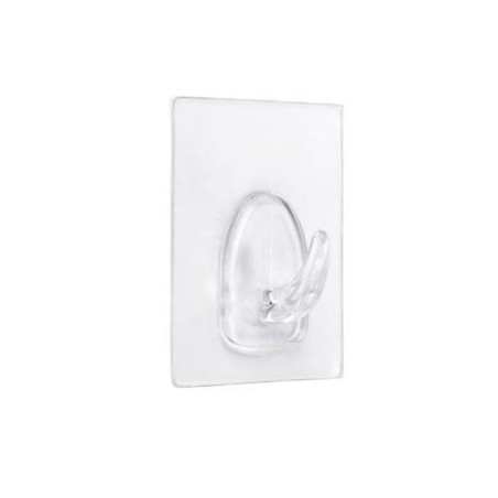 COLGADOR ADHERENTE REUTILIZABLE 60X47MM TRANSP.