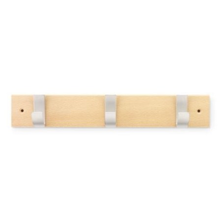 COLGADOR HAYA 3 GANCHOS ACERO/NATURAL 3703-8