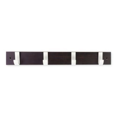 COLGADOR HAYA 4 GANCHOS BLANCO/WENGUE 3704-0