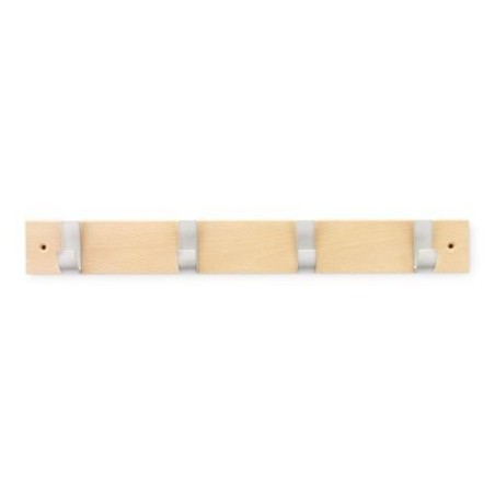 COLGADOR HAYA 4 GANCHOS ACERO/NATURAL 3704-8