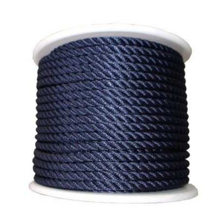 CORDON POLIESTER 10 MM. AZ. NAVY HYC-BRAID 100 M.