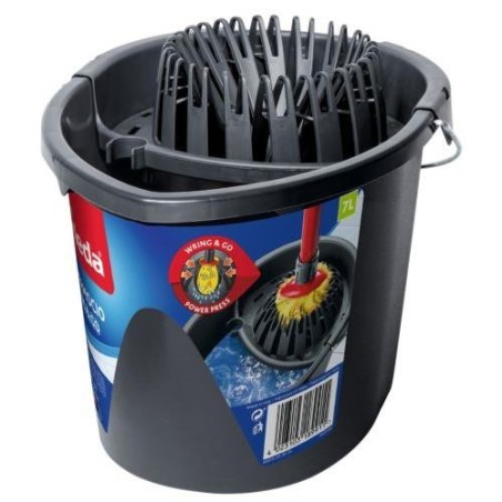 CUBO DE FREGAR GRIS WRING & GO 7L 161030