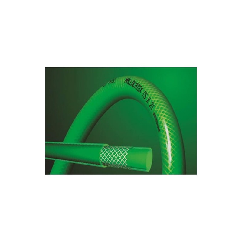 MANGUERA MALLALATEX C/REFUERZO 15MM.5/8 ROLLO 25M