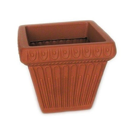 MACETA CUADRADA PEQUEÑA 8 L. TERRACOTA 21102