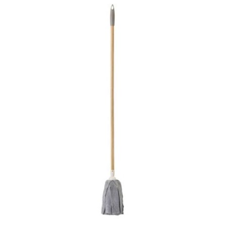 FREGONA MICROFIBRA BAMBOO PRINT GREY CON PALO 9394