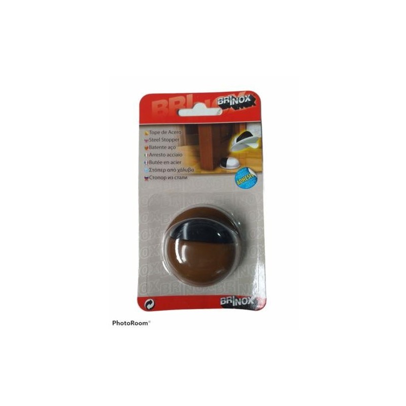 TOPE ACERO ADHESIVO MARRON (DISPLAY-1) 9004