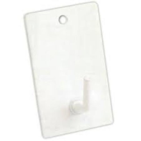 PERCHA MEDIANA ADHESIVA LACADO BLANCO (BL-3UND)
