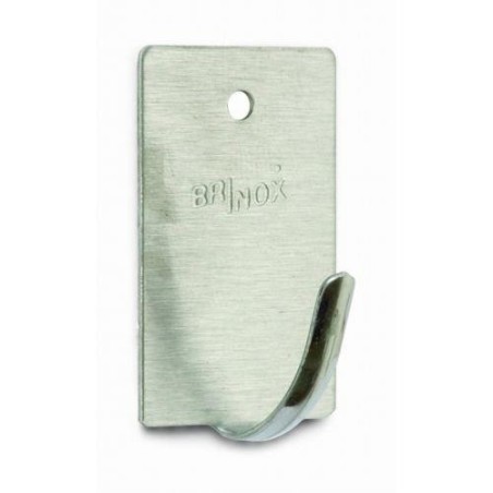 COLGADOR GANCHO ADHESIVO INOXIDABLE (DISPLAY-3)