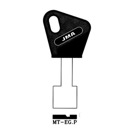 LLAVIN LATON SEGURIDAD PLASTICO NEGRO MT-EG.P