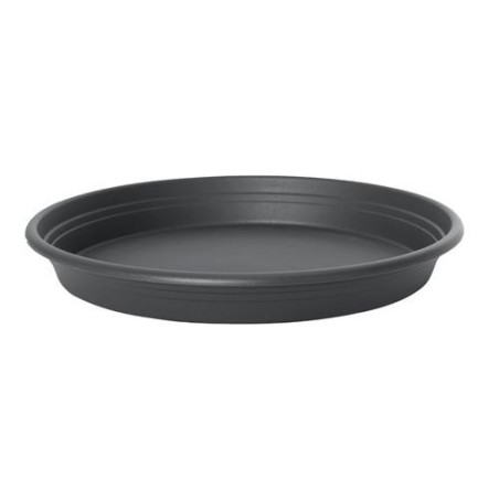 PLATO MACETA BALCON REDONDO ANTRACITA 32CM.