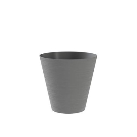 MACETA CON RESERVA DE AGUA 25CM. GRIS  HOOP