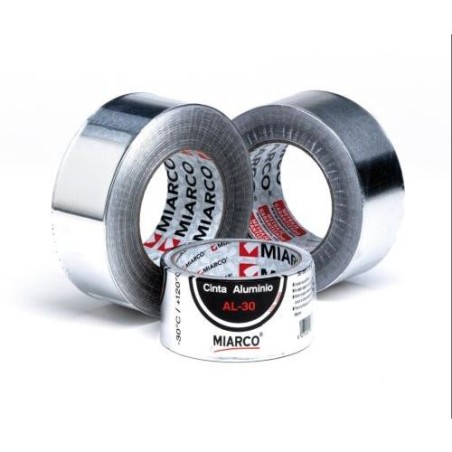 CINTA ALUMINIO AL-30 AC PLATA 25 MM. X50 M. 5050