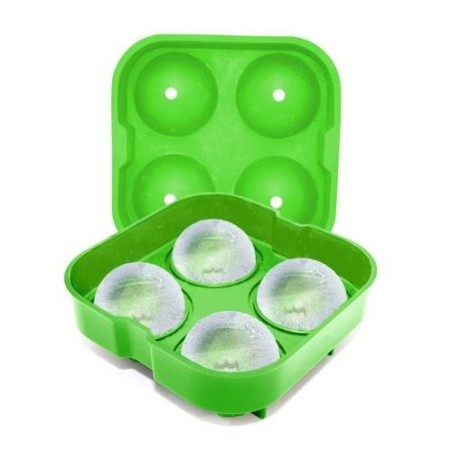 MOLDE SILICONA 4 HIELOS 5,5CM VERDE FIK 182