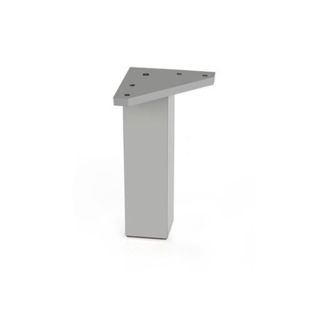 PATA CUADRADA ABS 40*80 MM ALUMINIO MATE  50012AL