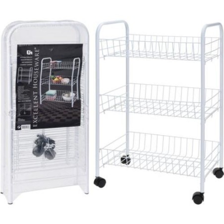 CARRITO COCINA METALICO 3 ESTANTES 101000970
