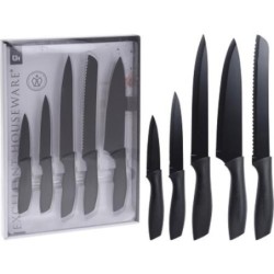 SET 5 CUCHILLOS COCINA C/NEGRO 404000740